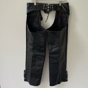 Interstate Leather Black Sergeant Chaps in black size XL Men’s